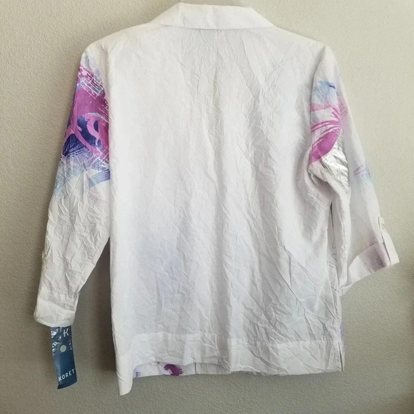 Koret Women's Screen Print top Size Large Colorful - Picture 2 of 10